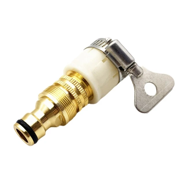 1/2 & 3/4 Inch 2-in-1 Universal Female Faucet Adapter Brass Tap to Hose Quick
