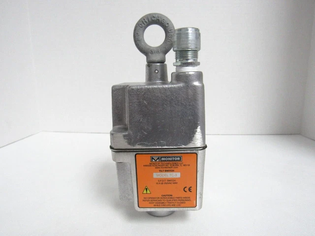 Monitor Model Tc-3 Tilt Switch 10A, 250Vac Max.
