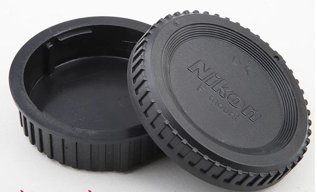 Tapa trasera de lente Nikon + tapa frontal del cuerpo LF-4 para montaje Nikon F