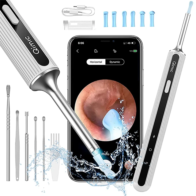 Otoscope Oreille Camera Oreille 1080P HD Kit Camera Oreille Élimination Cérumen
