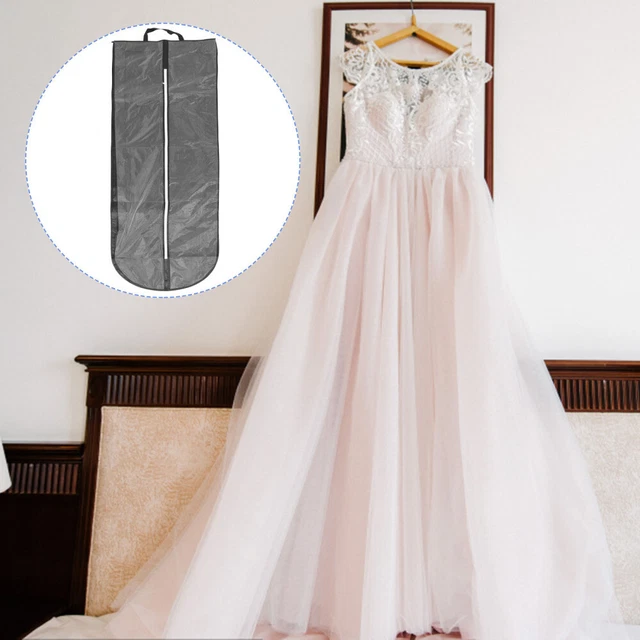 Abito da sposa copertura antipolvere lungo grande abbigliamento formale conservazione