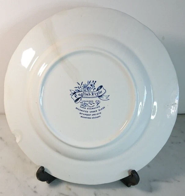 Assiette de Collection English Style en Céramique Décor Campagnard 6