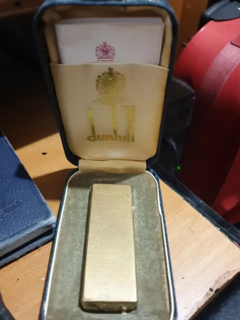 accendino dunhill placcato oro