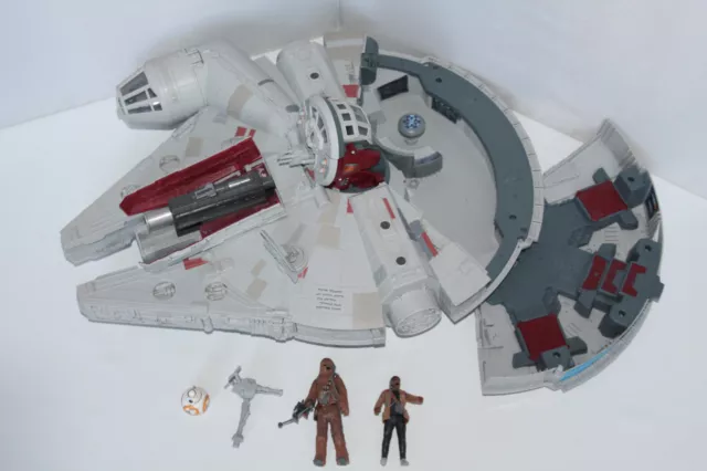 Star Wars Force Awakens Millennium Falcon With Figures - Fully Working