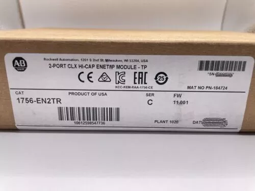 Allen-Bradley 1756-EN2TR ControlLogix PLC Dual Port Ethernet/IP Module 1756EN2TR