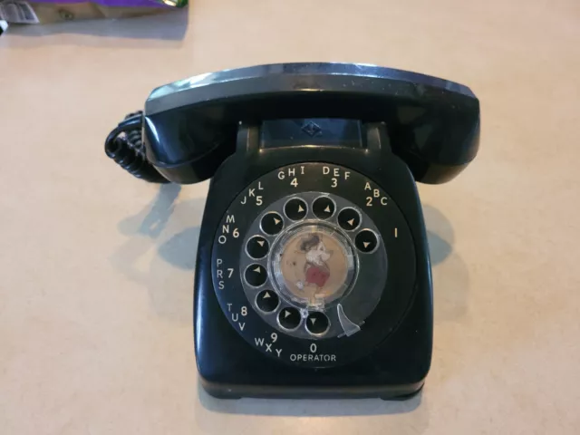 Vintage Monophone Automatic Electric Rotary Dial Black Telephone