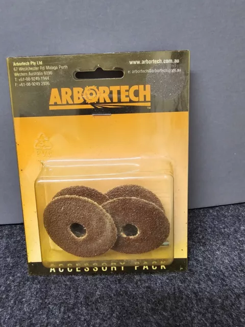 Arbortech 40 GRIT SANDING DISCS 4 PIECES NEW IN ORIGINAL PACKAGING