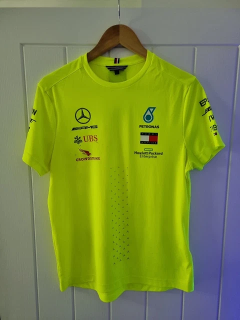 Maglietta F1 Mercedes Race Usata Tommy Hilfiger Pit Crew Small