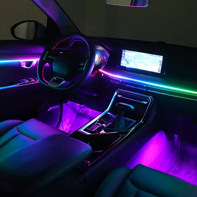 Auto RGB LED Symphony Ambientebeleuchtung Innenraum Lichtstreifen mit APP Remote 2