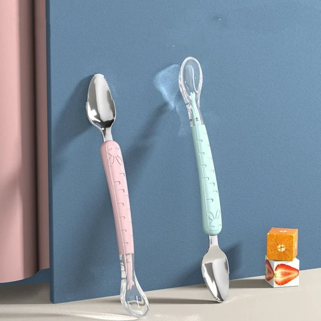 extremo bebé fruta cuchara de barro herramientas de alimentación silicona cuchara suave