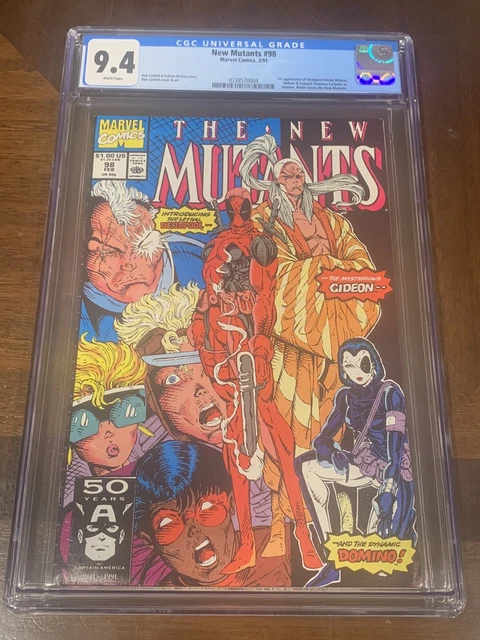 New Mutants #98 CGC 9.4 Liefeld 1st Appearance App Deadpool Gideon Domino!