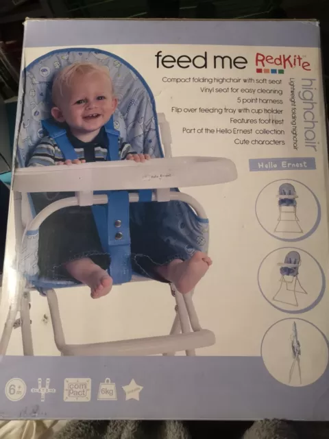 RedKite- Hello Ernest Feed Me Compact Folding Highchair with Soft Seat