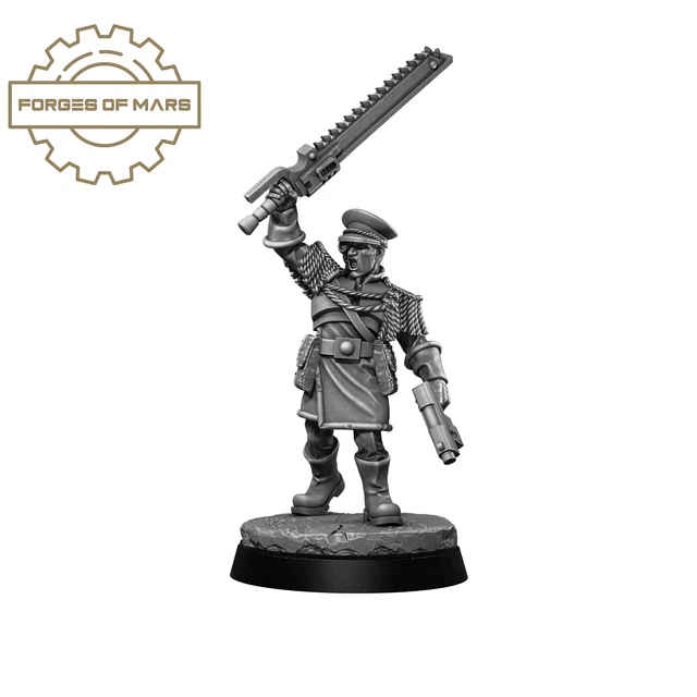 IMPERIAL GUARD Noctern Iron Guard Sergeant (x1) Compatible 40K