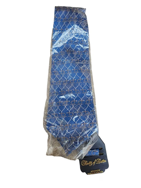 Brand new VTG Rivetz of Boston Mens Stethoscope Medical Doctor Blue Neck Tie