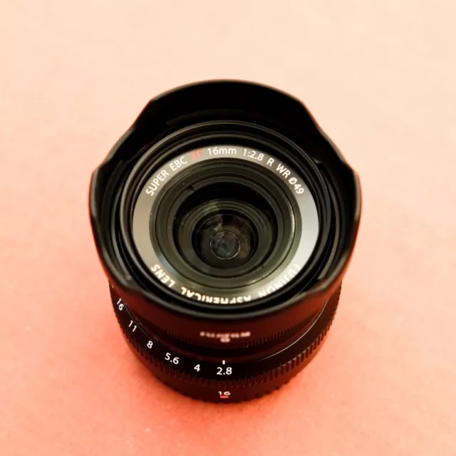 Fujifilm super ebc XF 16mm f2.8 R WR lens