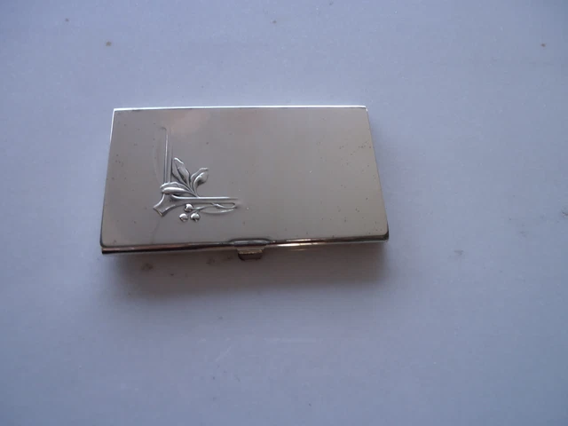 Visitenkarten Etui versilbert