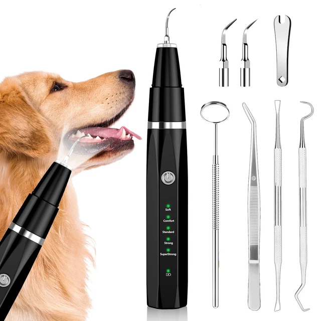 Dog Plaque Remover for Teeth，Pet Ultrasonic Tooth Cleaner Toothbrush，...