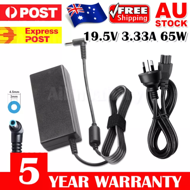 65W 19.5V 3.33A AC Power Adapter Charger for HP Laptop L25298-014 710412-001