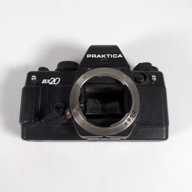 Praktica BX20 Kameragehäuse nur schwarz mit Riemen getestet funktioniert