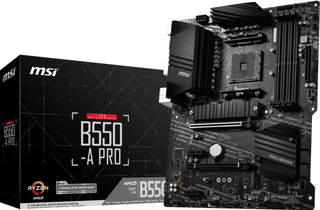 MSI B550-A PRO Motherboard ATX - Supports AMD Ryzen 3rd Gen Processors, AM4, DDR 2