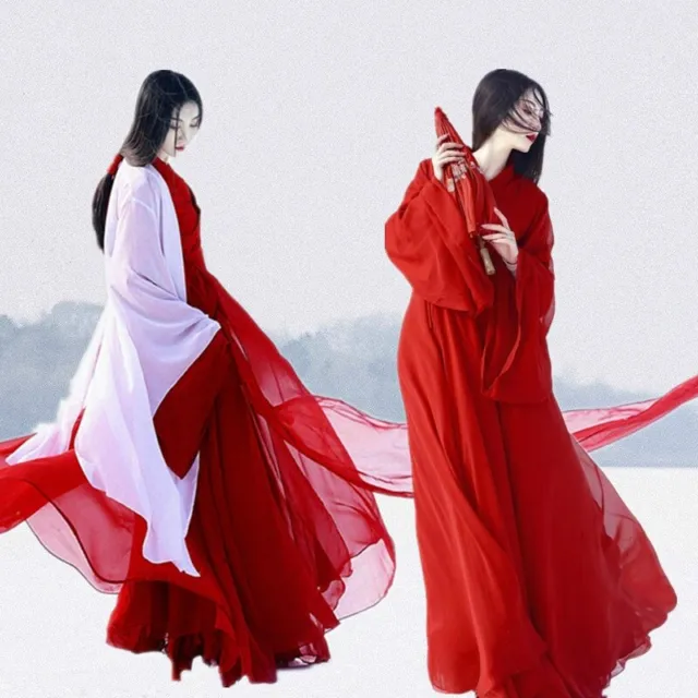 Donna Ragazza Antico Cinese Hanfu Abito Top Cosplay Costume Danza