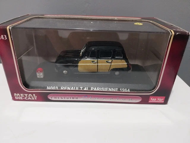 Norev 1/43 – Renault 4L Parisienne – Noire – Occasion Boîte Incluse