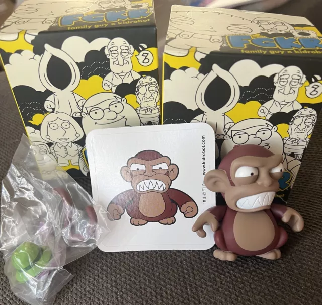 Evil Monkey Kid Robot Family Guy Mini 3” Toy Figure With Box Evil Monkey Kid Robot Family Guy Mini 3” Toy Figure With Box