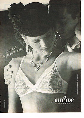 publicite de presse LINGERIE SOUTIEN GORGE  AUBADE      en 1980   ref 28447 