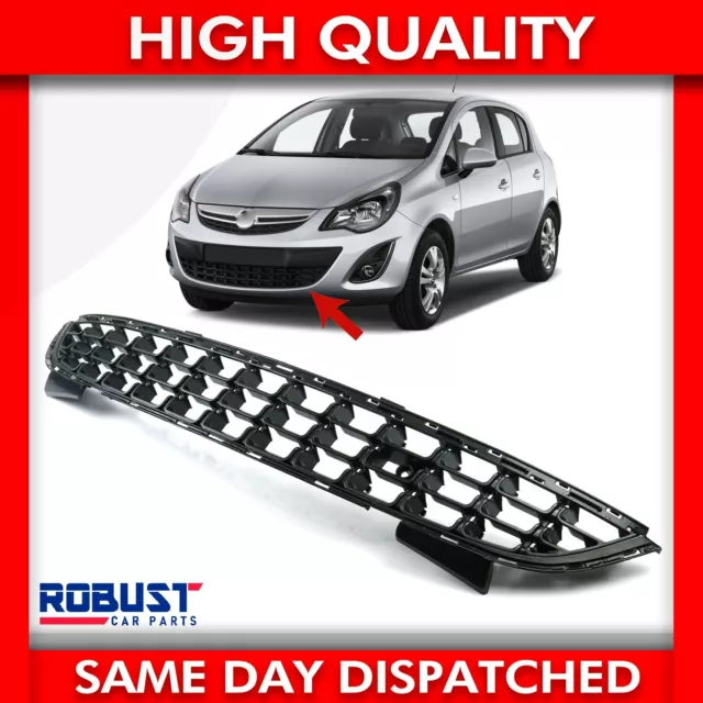 For Vauxhall Corsa D Front Lower Centre Bumper Grille 13389552 1400871 (11-14)