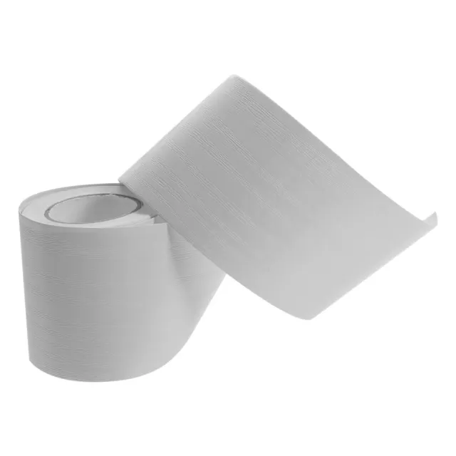 Placa base autoadhesiva de PVC blanco pegatinas negras tira decorativa