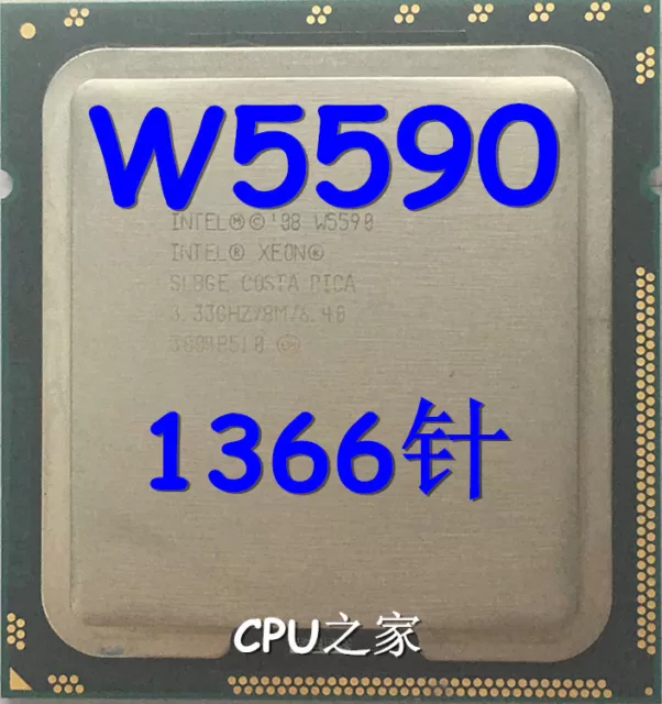 Intel Xeon CPU W5590 QPI SLBGE 3.33Ghz 8MB 6.4GT/s Socket B LGA1366 Processor
