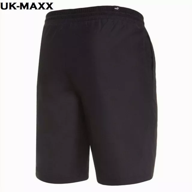 PUMA 588138-01 Unisexe Logo Héros Tissé Short Noir Taille M 2