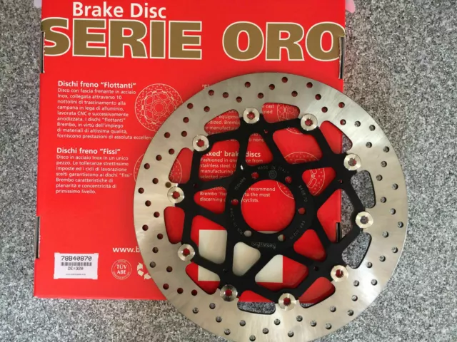 Brembo 78B40870 ORO Bremsscheibe Bremsscheiben  vorne Aprilia Ducati MotoGuzzi