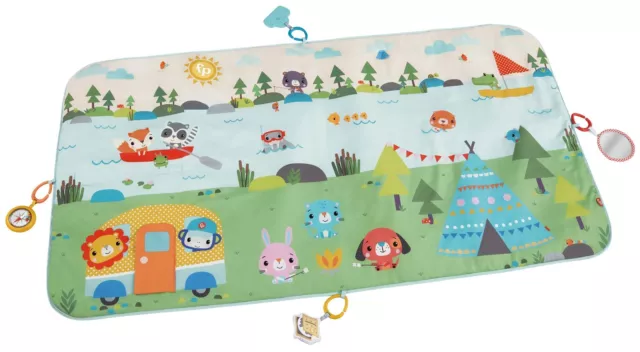 Fisher-Price Extra Big Adventures Baby Toy Gym Activity Play Mat