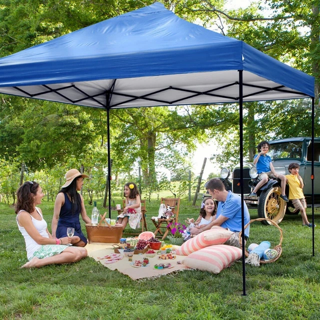 Pavillon Festzelt Picknicks Partyzelt Wasserdicht Gartenpavillon PE 3x3M 2