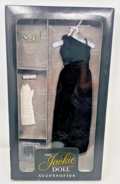 Franklin Mint Jakie Kennedy Doll Clothes Black Velvet Evening Gown & Accessories