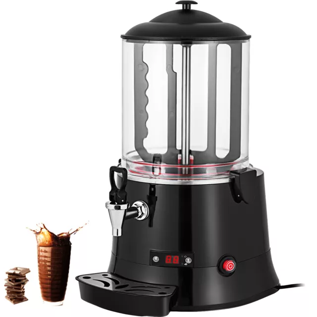 10L Dispensador de Chocolate Caliente 400W Comercial Cafeterías Chocolaterías