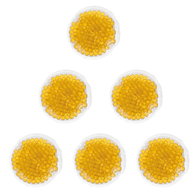 6 piezas de perlas de gel bolsa de hielo lesiones ojo dormido amarillo
