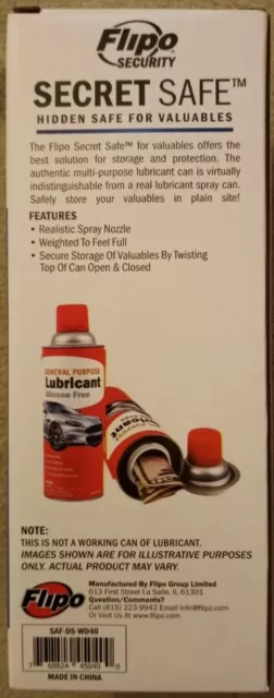 REAL Car Lubricant Can Diversion Stash/Safe Hidden Storage Hide in plane sight 2