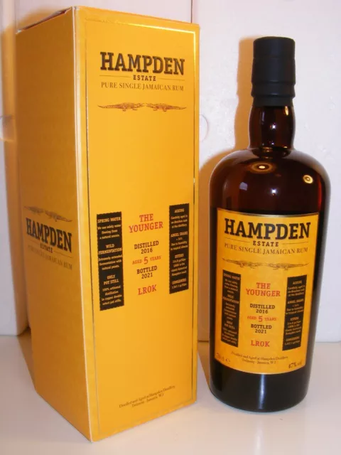 RHUM/RUM HAMPDEN ESTATE LROK THE YOUNGER 2016 VELIER (70cl -47%vol)