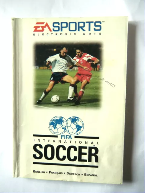 45481 Instruction Booklet - FIFA International Soccer - Sega Mega Drive (1993)