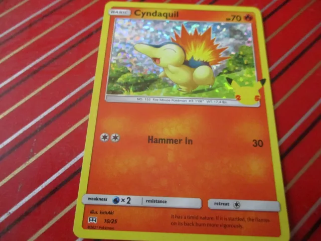 Cyndaquil Holo - McDonald's Collection 2021 Pokémon card 10/25