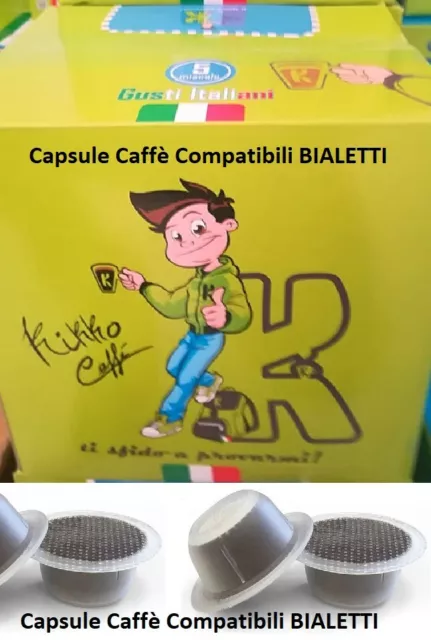OFFERTA 300 CAPSULE Bialetti Compatibili Kikko Caffè Espresso