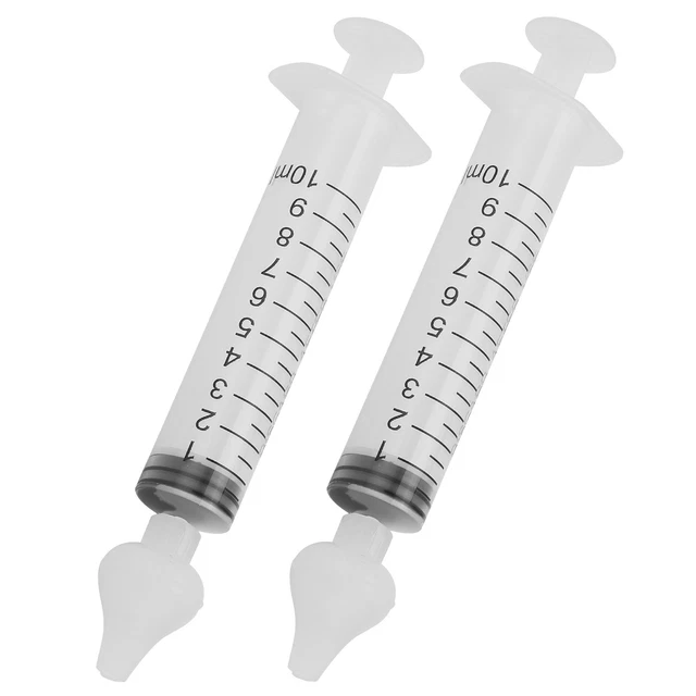 (2 10ml)Baby Nasal Aspirator Syringe Nasal Irrigator 10ml Portable