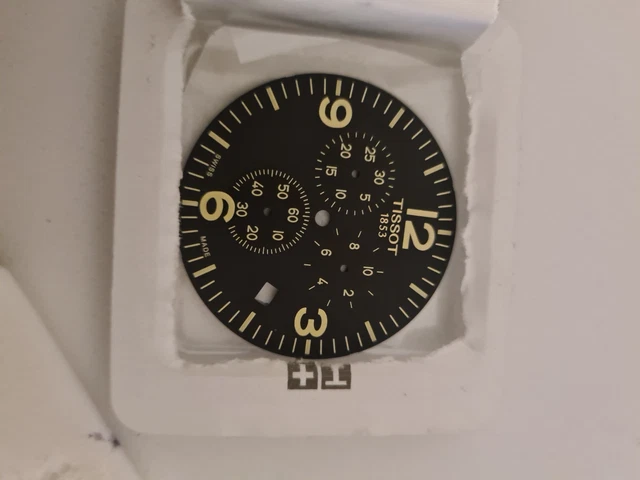 Cadran De Montre LIP Fond Noir - Diamètre 32,82mm, Big Size, Neuf Sans étiquette