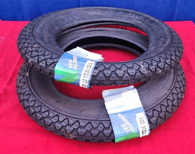 Pneumatici Vee Rubber 3.00-10 Vrm054 42J Per Vespa Piaggio Nuovi