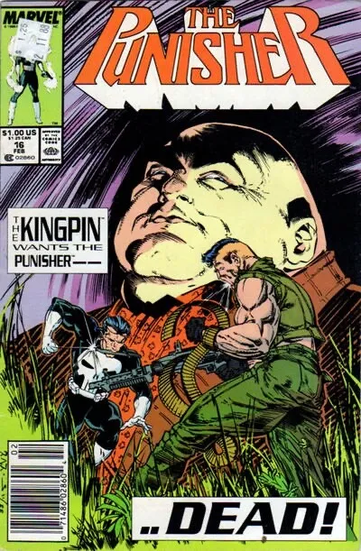 PUNISHER (Vol. 2) #16 F, Newsstand Marvel Comics 1989 Stock Image