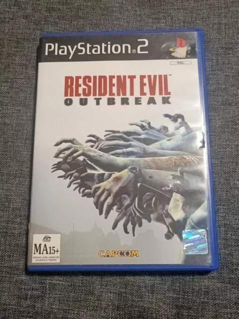 Resident Evil Outbreak  PS2 - WITH MANUAL - TESTED - WORKS