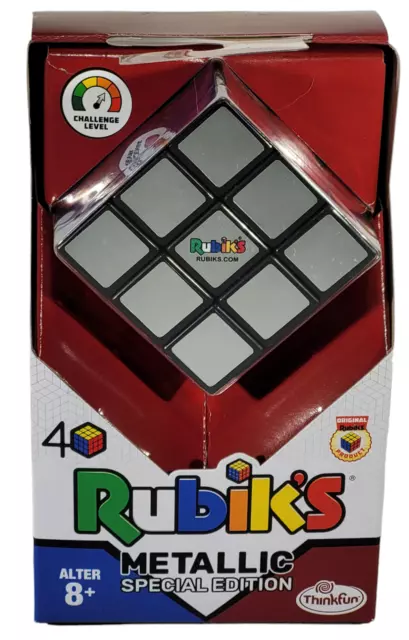 Thinkfun Rubik's Cube Metallic Special Edition Logikspiel Rubik Würfel Neu