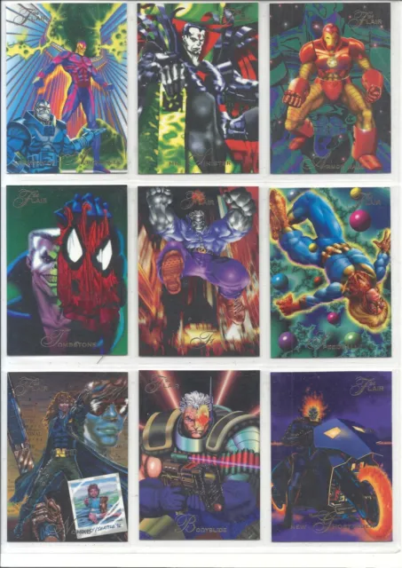 1994 Flair Marvel Annual Universe Trading Card Comics Singles U Pick Power Blast 10